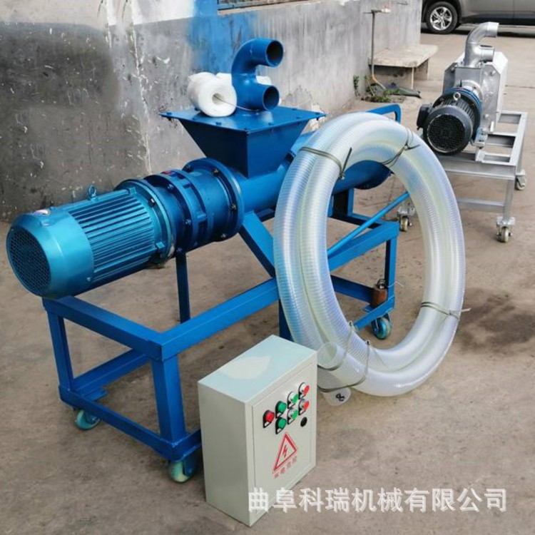水泡猪粪干湿分离机 螺旋环保压榨甩干机 纸浆酒糟挤压脱水机科瑞