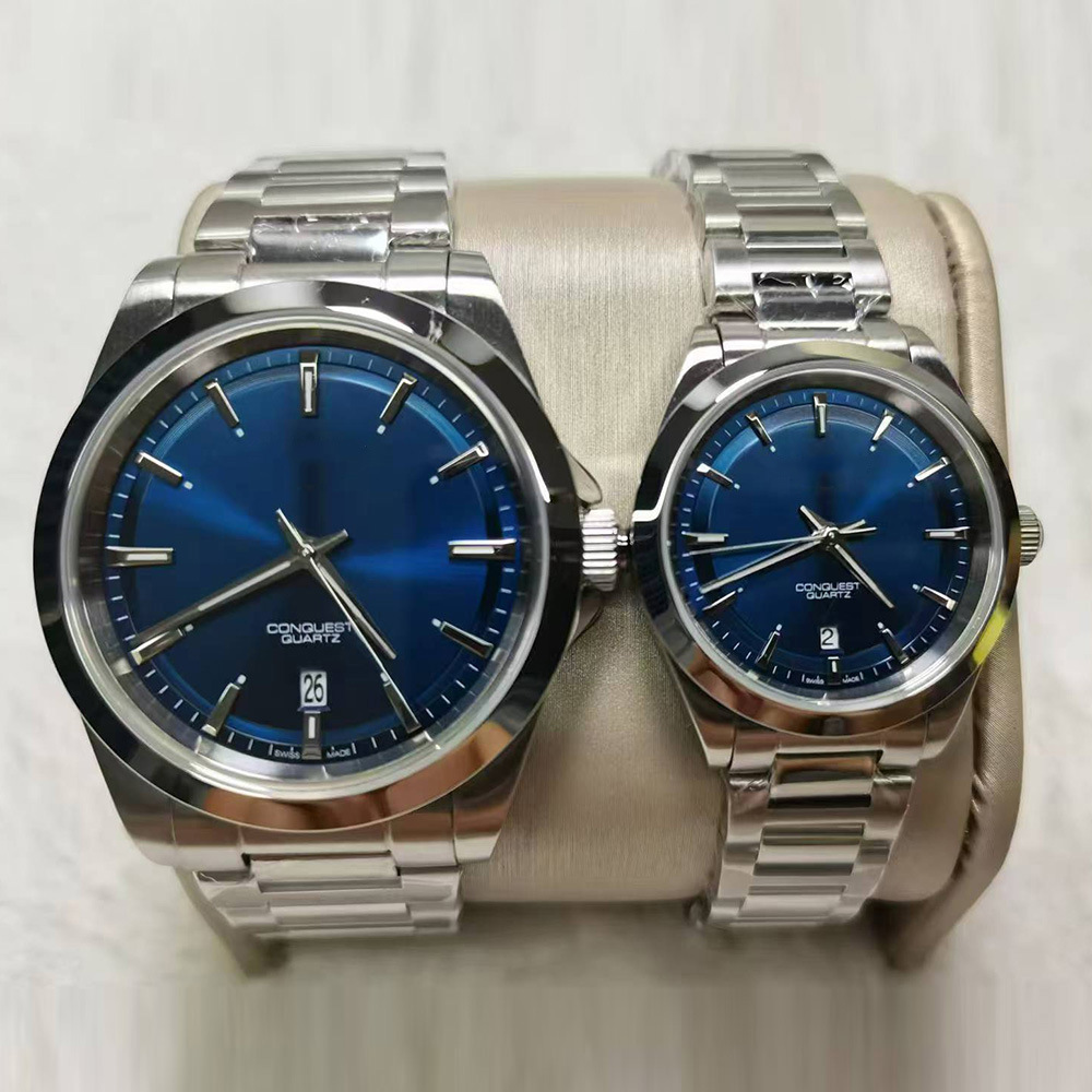 Quartz Watch Langjia Yuedong Couple Watch Quartz Men's and Women's Watch 904 Steel Shell Steel Belt Xy919