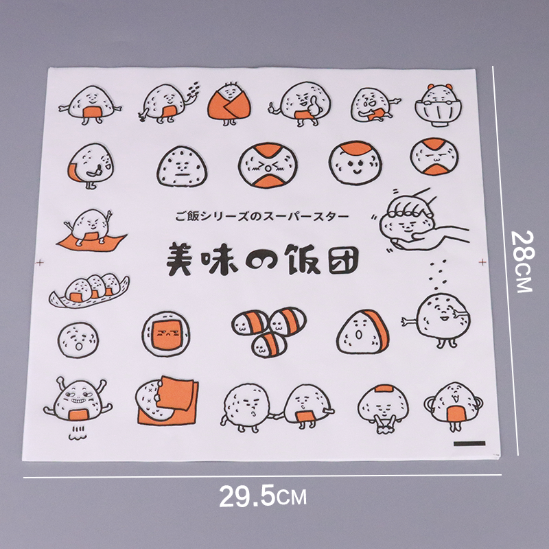 Bolsas de papel a prueba de aceite de alimentos, papel de embalaje de sushi, bolsas de arroz de Taiwán, bolsas de plástico comerciales, 1000 hojas al por mayor