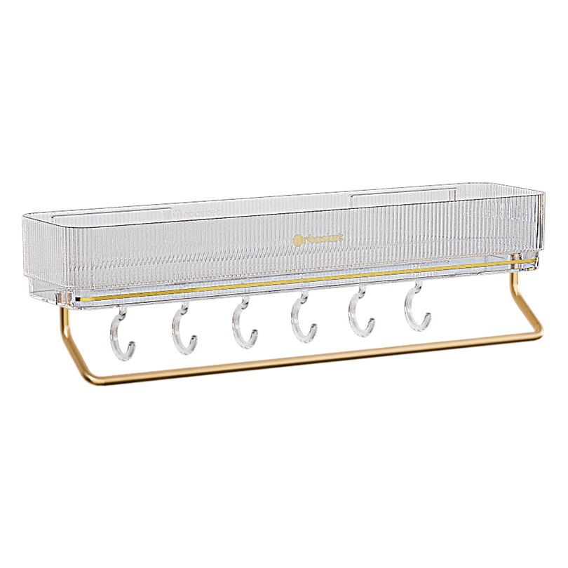 Instalación sin perforaciones Actualización de carga baño rack de almacenamiento espacio de aluminio montado en la pared toallero inodoro rack de almacenamiento