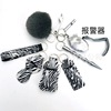 Keychain, set, hygienic hand sanitizer, bag, alarm, 10 pieces