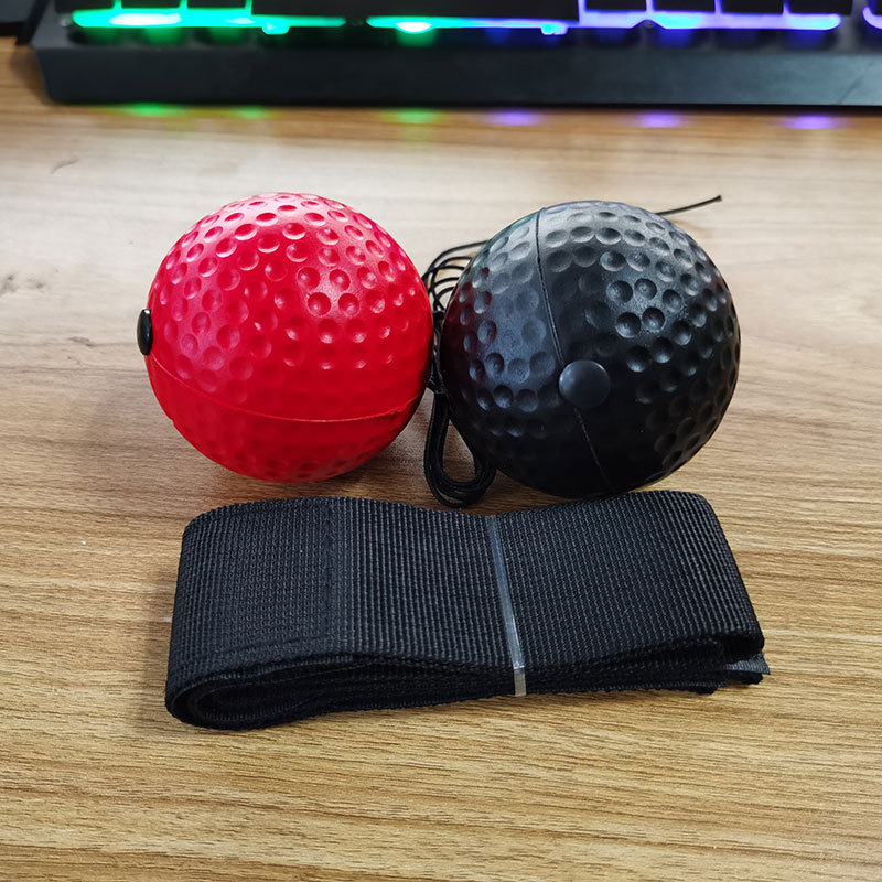 ヘッドボクシング反応ボールボクシングスピードボールトレーニングボール6.3cm直径ゴムボールpu発泡ボールテニスボール|undefined