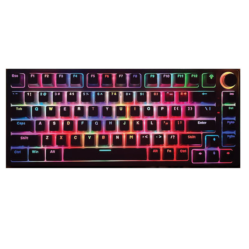 MK83RGB tres modos inalámbricos bluetooth hot-plug juegos personalizados teclado luminoso image 5