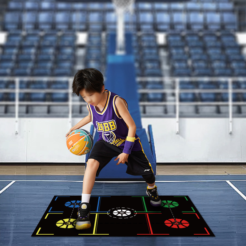 Fábrica al por mayor de baloncesto paso estera de entrenamiento bola interior control auxiliar de aislamiento de sonido Mat Fitness Deportes de goma antideslizante mat