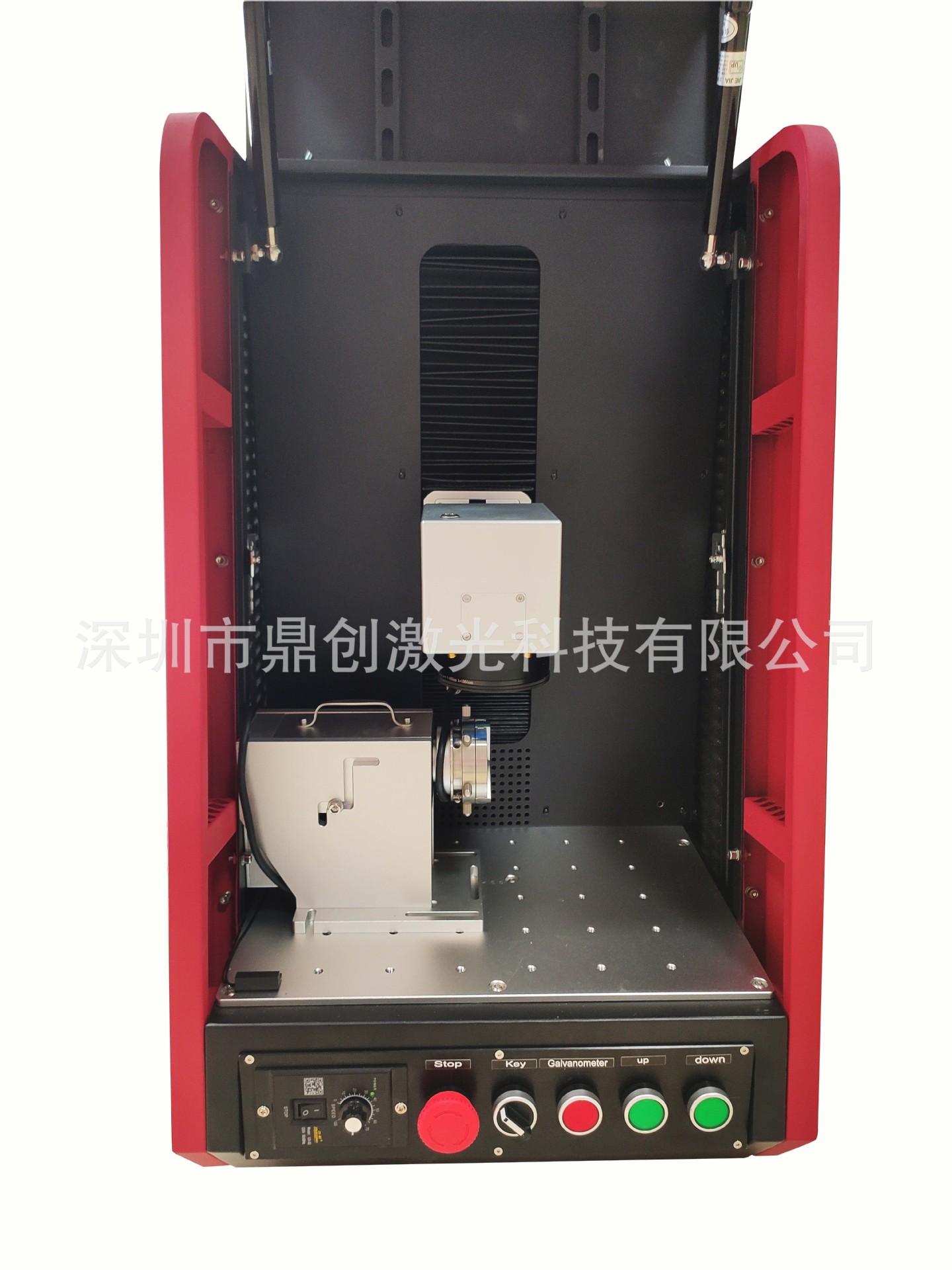 深圳鼎创便携式小巧封闭式光纤激光打标机金属非金属打标镭雕打码