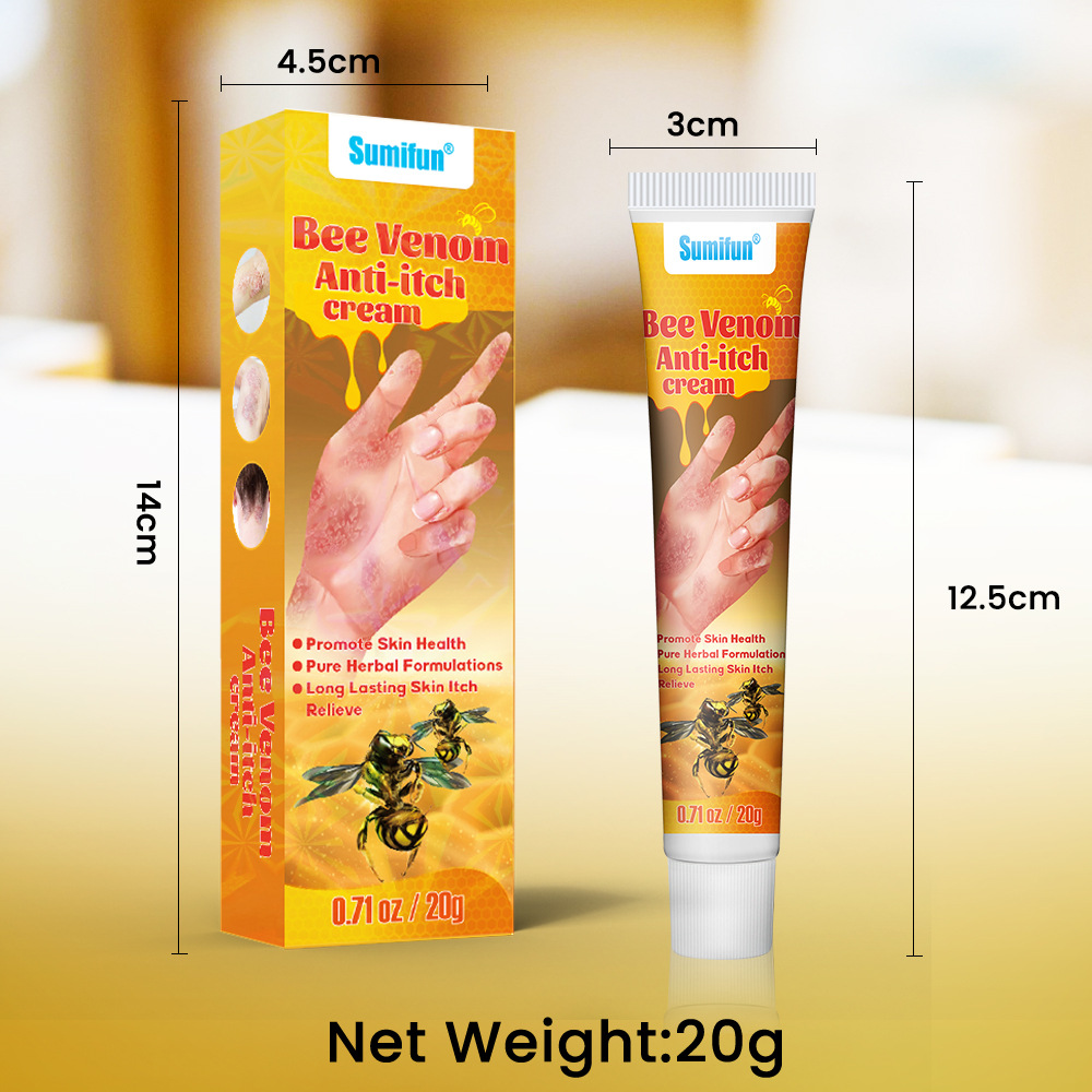 スミフン Amazon越境人気商品 蜂毒シリーズ ケアセット プッシュ式スプレー マッサージクリーム 貼付剤