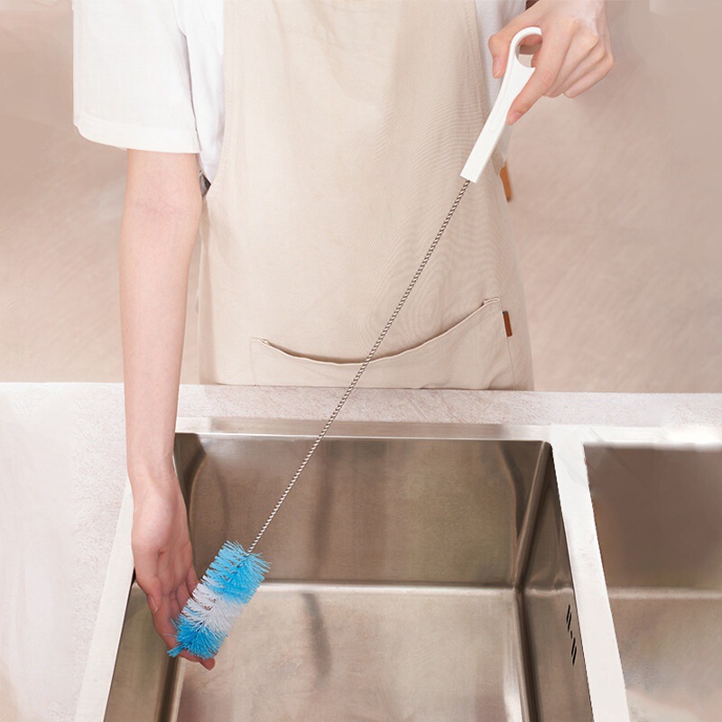 Japanese Km Extended Bendable Drain Pipe Bend Soft Brush Kitchen Pipe Hose Cleaning and Unblocking Brush Wholesale