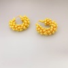 Design copper earrings, European style, light luxury style, wholesale