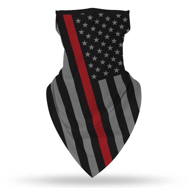 Una pieza de máscara multiusos para ciclismo con impresión digital Z, protección solar transpirable, a prueba de polvo, protección UV, bufanda triangular