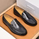 Summer Breathable Casual Leather Shoes Men's Soft Bottom Soft Lazy Shoes Lace-in Business Shoes