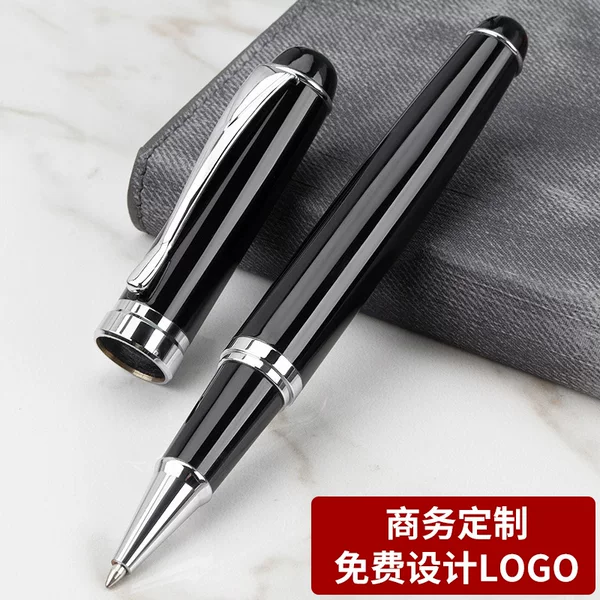 Signature pen metal heavy feel custom logo personalized lettering high-end business gifts suit neutral metal pen