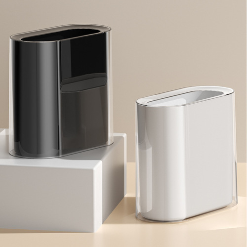 Household garbage bin, bathroom toilet covered with a lid, pressure ring, large capacity, sanitary bucket, dedicated bucket, paper bucket, popular simple and minimalist
