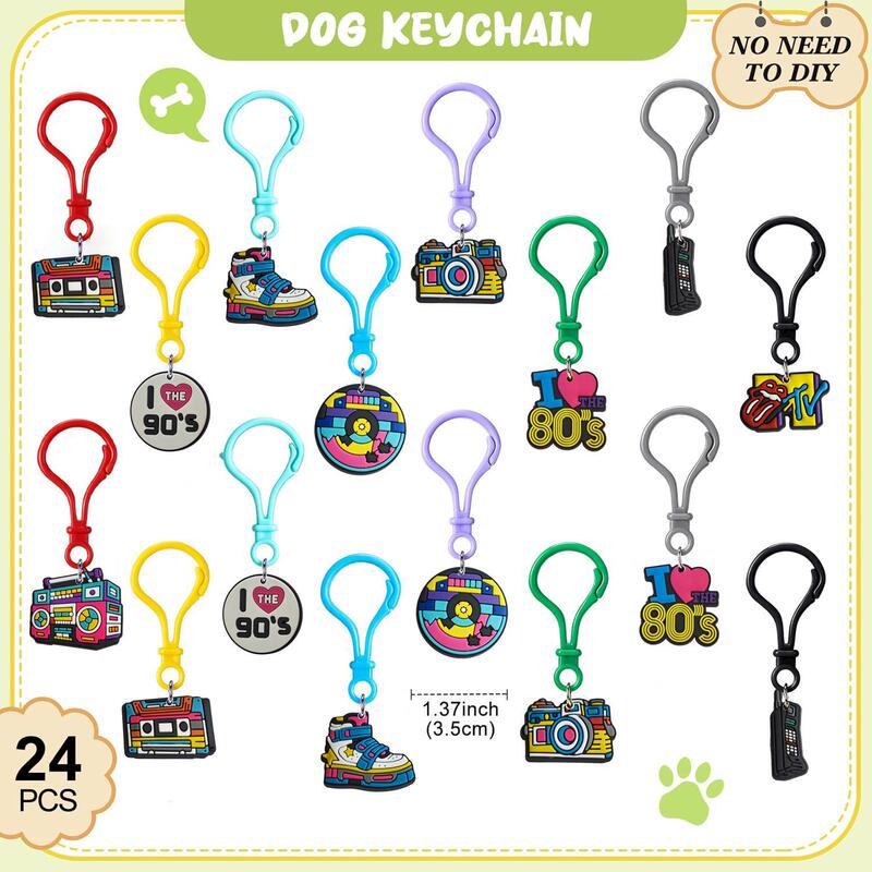Aliexpress 80S and 90S Cute Plastic Buckles Cross-Border Hot-Selling Small Gifts Cool Keychains Elastic Pvc Material Aliexpress 80S and 90S Cute Plastic Buckles Cross-Border Hot-Selling Small Gifts Cool Keychains Elastic Pvc Material