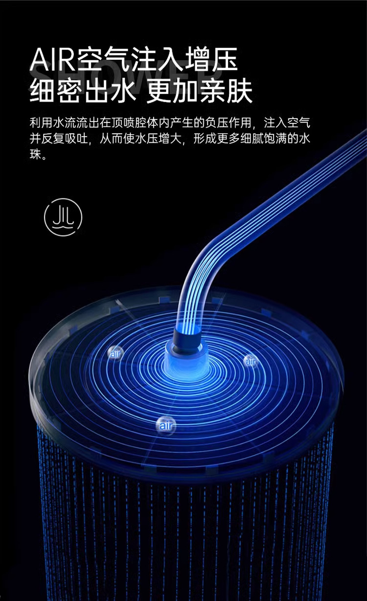 All-copper shower head set, hotel, home, homestay, high-end, simple, thickened explosion-proof shower head set undefined