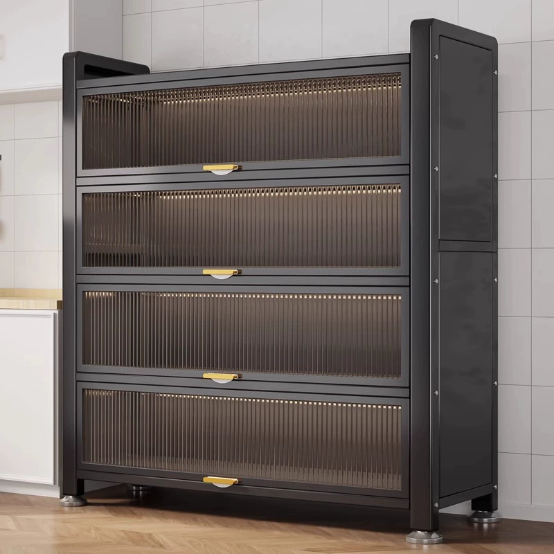 Кухонный шкаф от пола до потолка многоуровневый пылезащитный шкаф для хранения