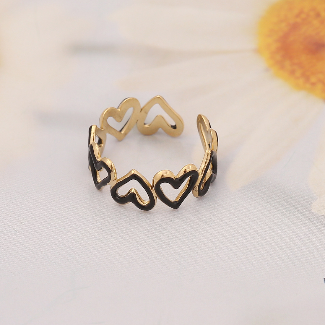 Fashion Geometric Stainless Steel Open Ring Plating Stainless Steel Rings