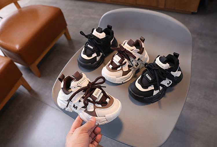 Robuste Leder Sneaker Für Kinder Mit Rutschfester Laufsohle_voghion.com