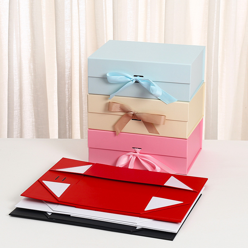 Comercio exterior una pieza plegable caja de regalo caja de regalo acompañante caja de regalo de embalaje del día de San Valentín caja de regalo al por mayor