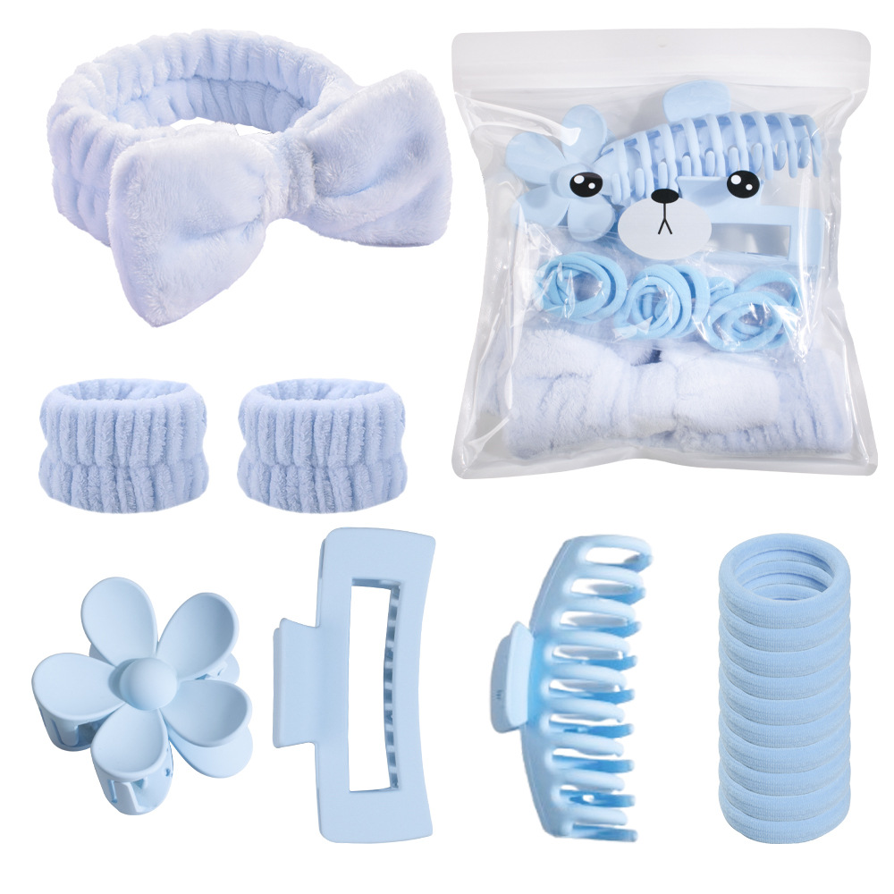 Set de pinzas para el cabello, pinzas de garra de hueso de dragón, coleteros para la parte trasera de la cabeza, accesorios para el cabello, pinzas de tiburón, bandas para el cabello, coleteros para el cabello rebelde, ideales para ir al trabajo.
