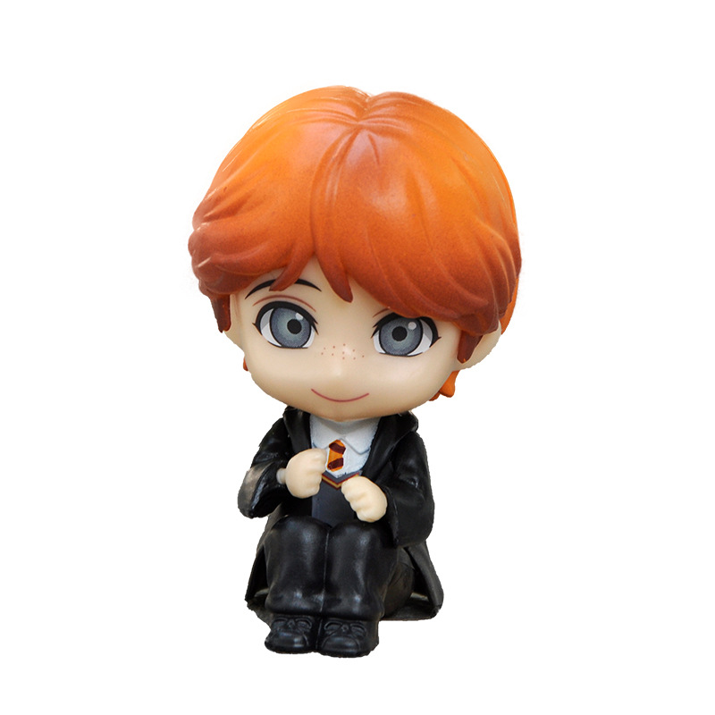 Dibujos animados Q versión mágica periférica hecha a mano modelo lindo niño niña muñeca habitación escritorio decoración regalo