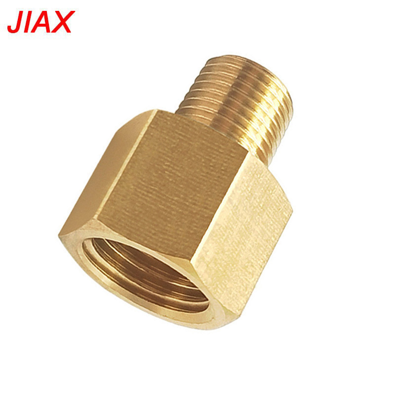 Car Modification Brass Straight-Through Connector Hardware Parts Processing 1/8Npt External Thread to 1/4Npt Internal Thread Car Modification Brass Straight-Through Connector Hardware Parts Processing 1/8Npt External Thread to 1/4Npt Internal Thread