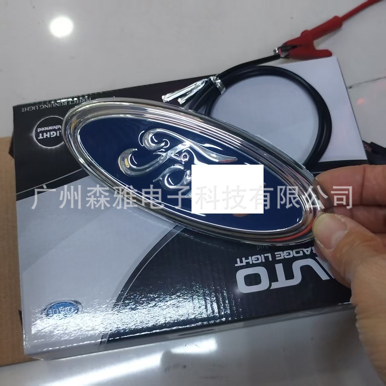 Suitable for Ford F-150 Grille Emblem Tail Emblem Adventure Grille Crystal Emblem 9inch Car Emblem Light