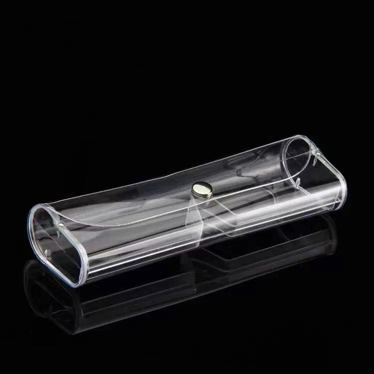Presbyopic glasses case men's and women's portable simple drop-resistant ultra-light PVC glasses case soft box plastic flip box Presbyopic glasses case men's and women's portable simple drop-resistant ultra-light PVC glasses case soft box plastic flip box