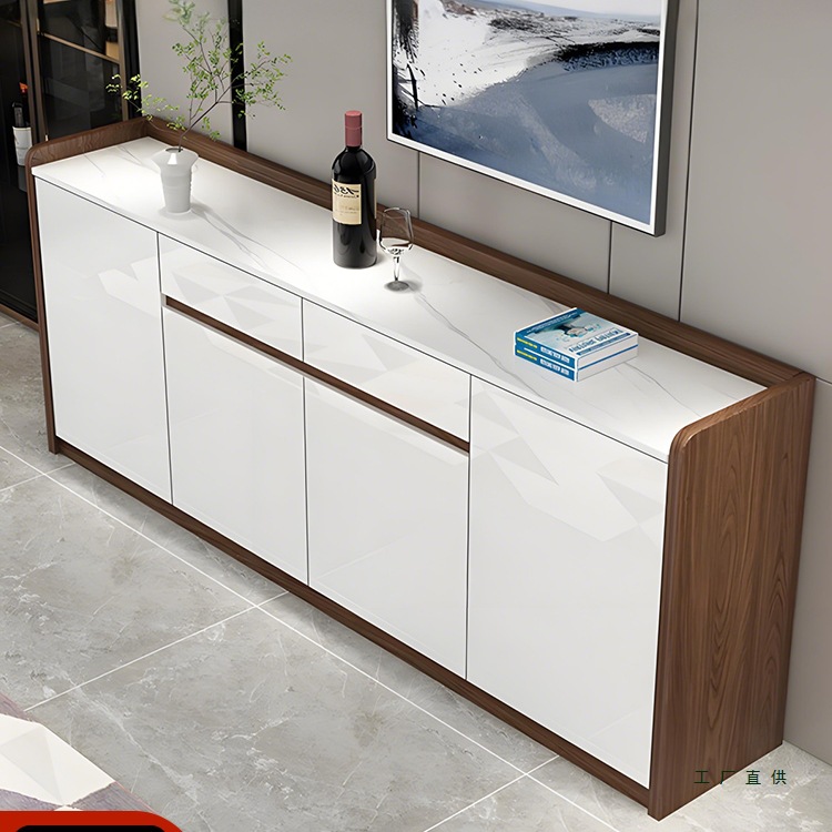 Sideboard Light Luxury Slate Modern Minimalist Restaurant Wall Storage Cabinet Kitchen Cupboard Tea Room Entrance Storage Cabinet