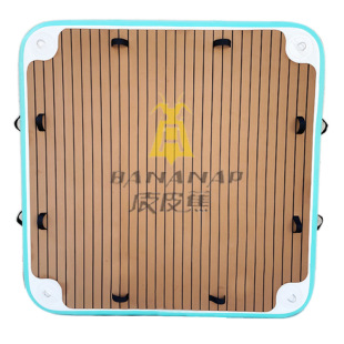 Factory Direct Sales Water Magic Carpet Fishing Platform Boat Water Yoga Mat Yacht Floating Fishing Platform Inflatable Floating Platform