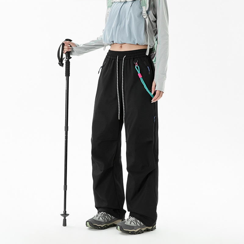 Pantalones de montaña impermeables a prueba de viento para mujeres, pantalones de montaña pequeños, pantalones deportivos de secado rápido.