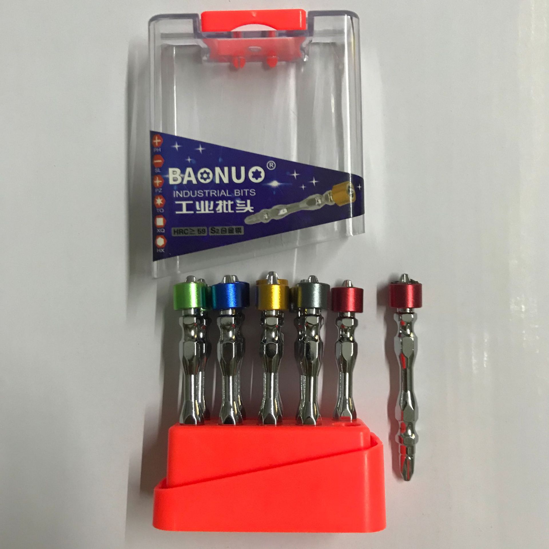 Fabricante FUENTE boquilla de destornillador de aire con anillo magnético boquilla de destornillador de aire de alta calidad cabeza de destornillador de aire Cruz