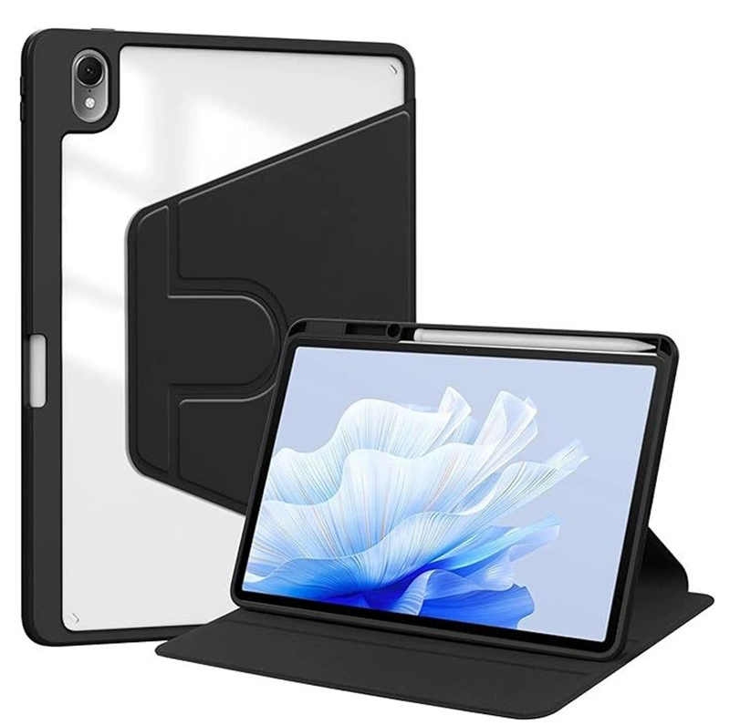 Подходящий Huawei 2024 новый Matepad11.5s плоский -таблеточный защитный комплект акриловая вращающаяся ремень щеточный паз защитный чехол