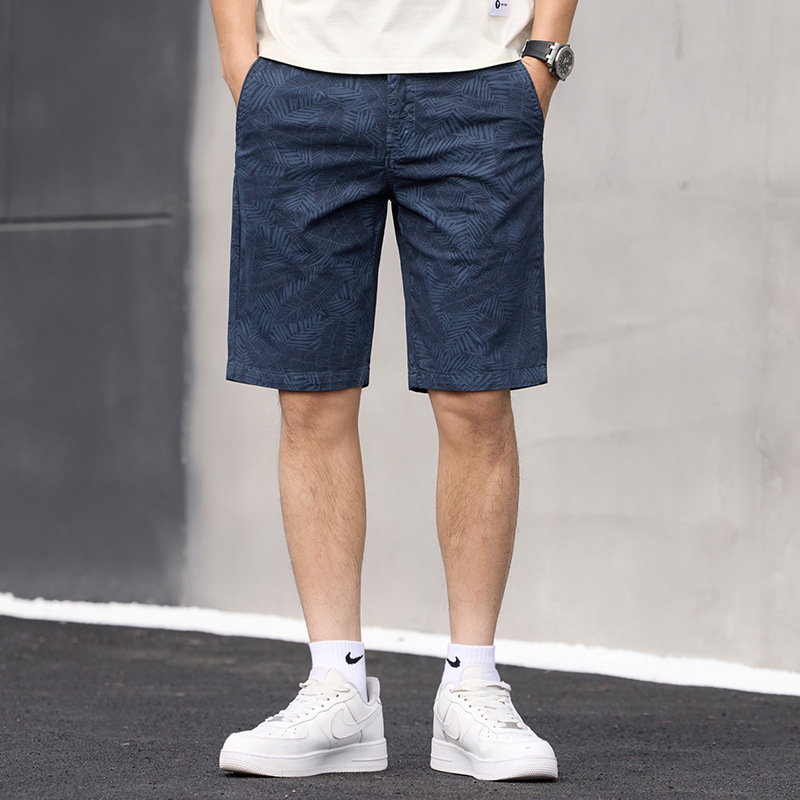 2025 New Summer American Heavy Retro Tooling Shorts Men's Ins Trendy Slim-fit Casual Pants Men's