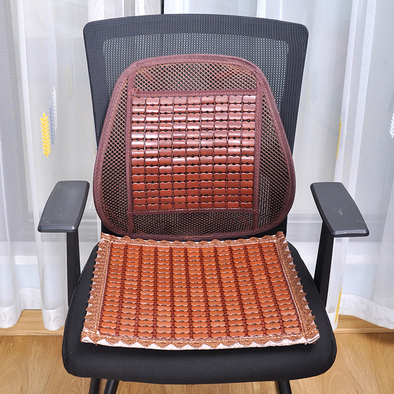 夏のマージャンの冷たい席のクッションの背もたれの竹の椅子はコンピュータの椅子を敷きます。