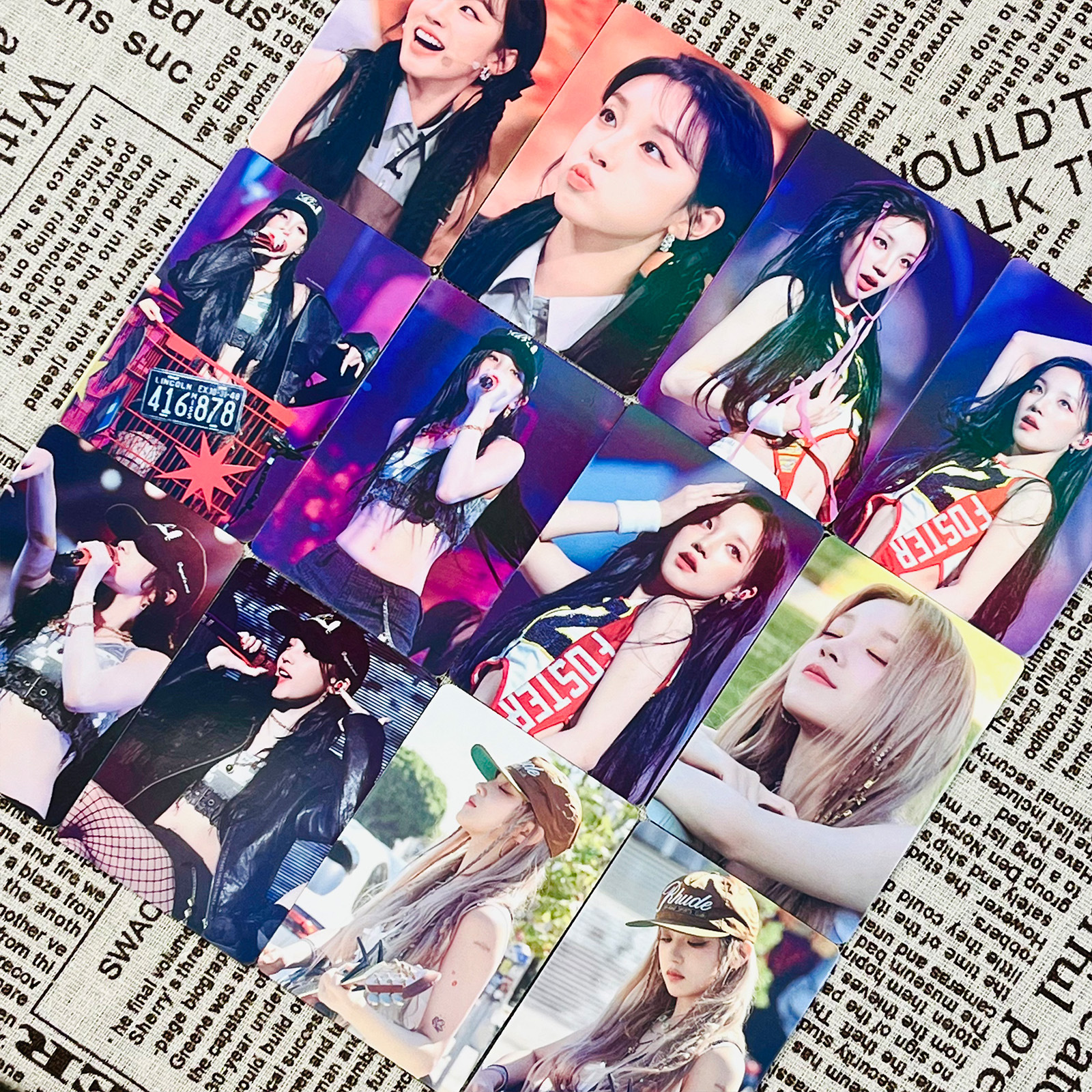 宋雨琦鐳射小卡55張寫真周邊同款拍立得新專輯高清自印小卡LOMO卡