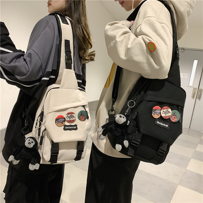 2023 New Leisure Large Capacity Chest Outdoor Versatile Sports Shoulder Bag Waterproof Couple Mobile Phone Student_voghion.com