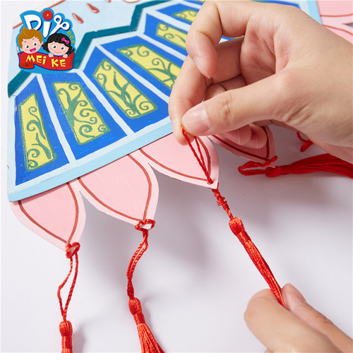 New Year, Spring Festival, Lantern Festival, Year of the Dragon, National Style Intangible Cultural Heritage Painting, Cloud Shoulder Handmade DIY Material Package, Kindergarten Creative Art