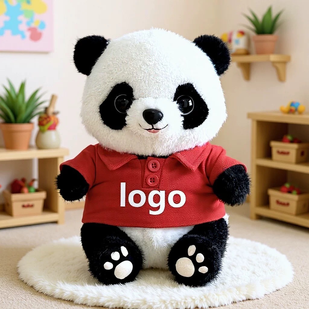 Panda lindo muñeca de peluche vestido Tesoro Nacional Panda muñeca Chengdu recuerdos festivos regalos impresión logotipo