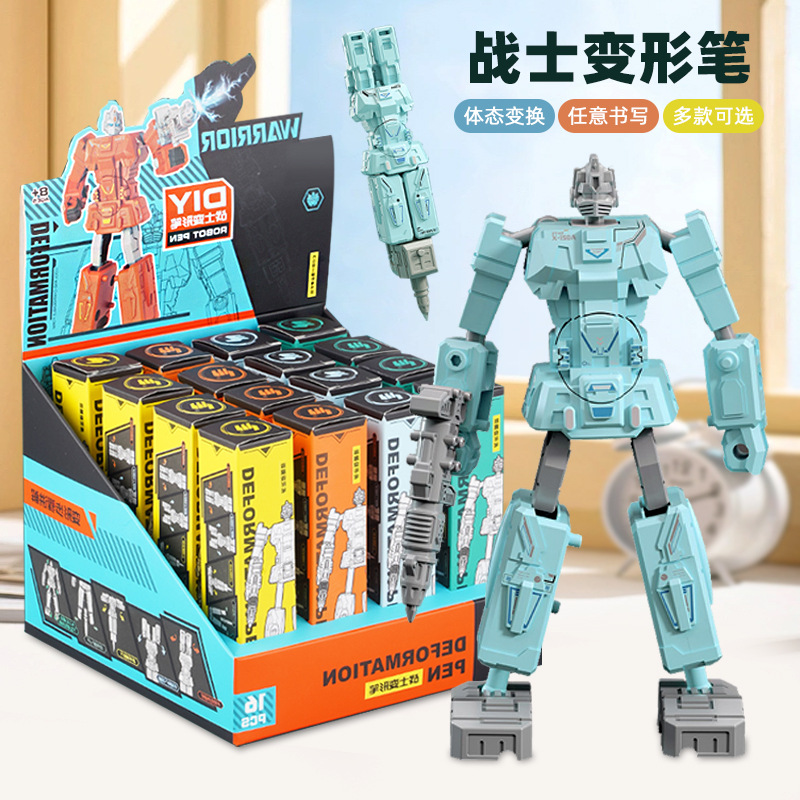 Creative deformation Robot gel pen toys new disassembly students learning stationery school surrounding stalls wholesale
