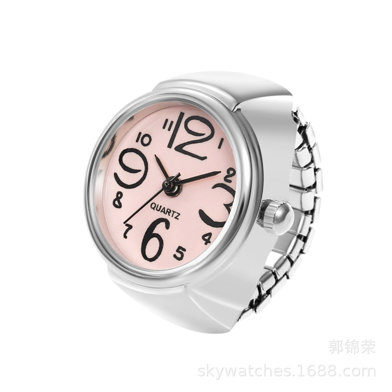 国内ムーブメント人格男性と女性の指時計売れ筋カップルリング時計ファッション卸売合金シェルメーカー直接バッチ