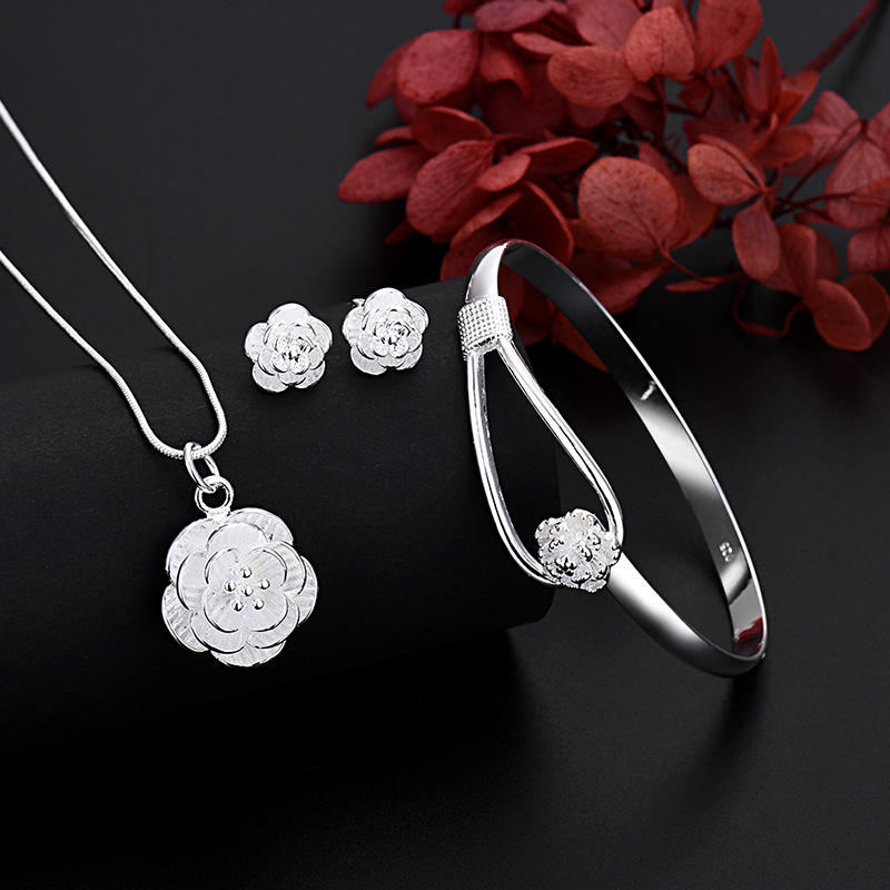 Floral Charm Jewelry Set