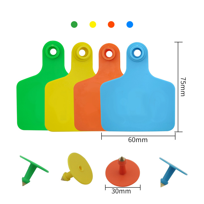 Signo de oído de TPU para vaca señal de mecanografía láser para vaca sin palabras anticongelante suave no fácil caer signo para vaca
