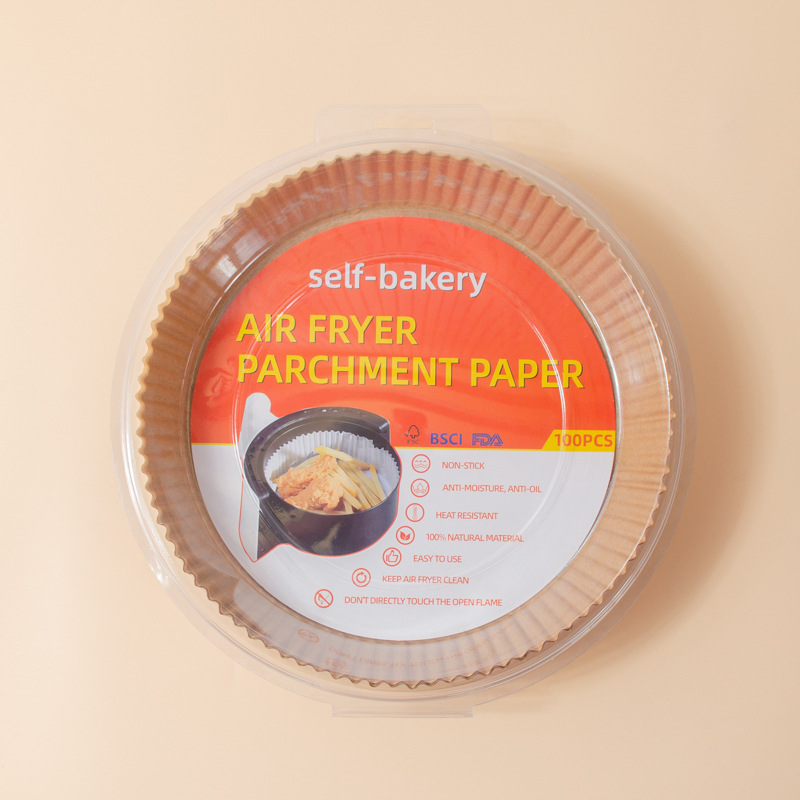 Freidora de aire Placa de papel almohadilla de papel a prueba de aceite papel absorbente de aceite horno de hornear barbacoa papel de aceite de silicona Freidora de aire papel especial