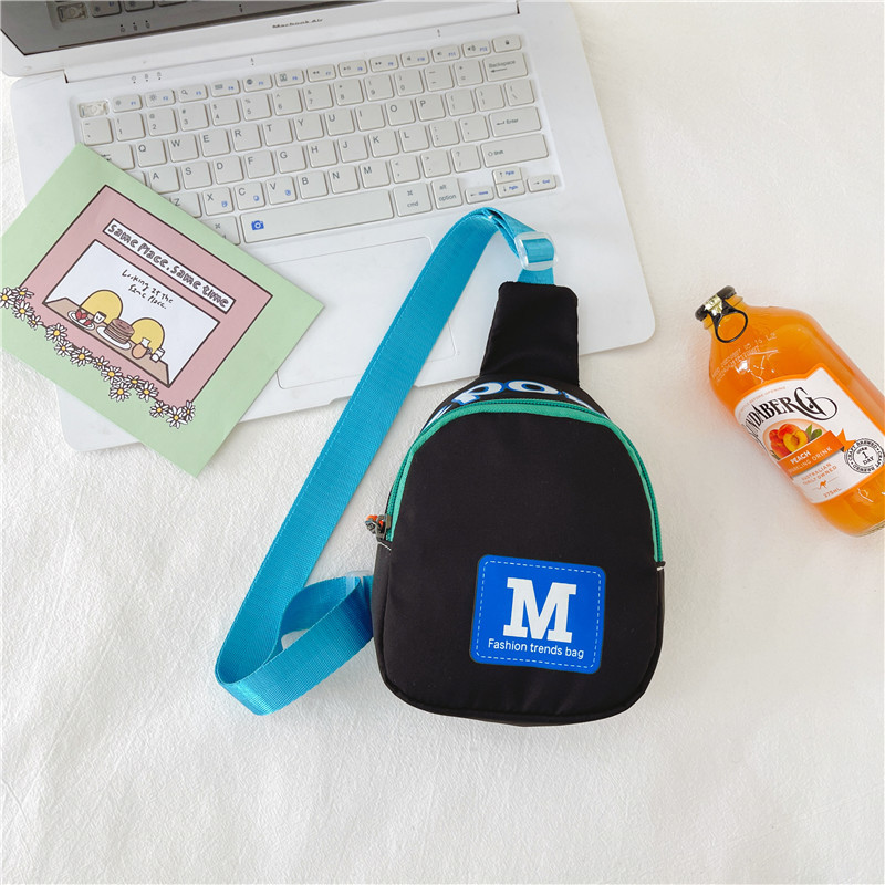 Moda estilo coreano bolso de los niños bolsa de mensajero de los muchachos hip hop pequeña bolsa de moda guapo estilo coreano bolso de la cintura del pecho del bebé