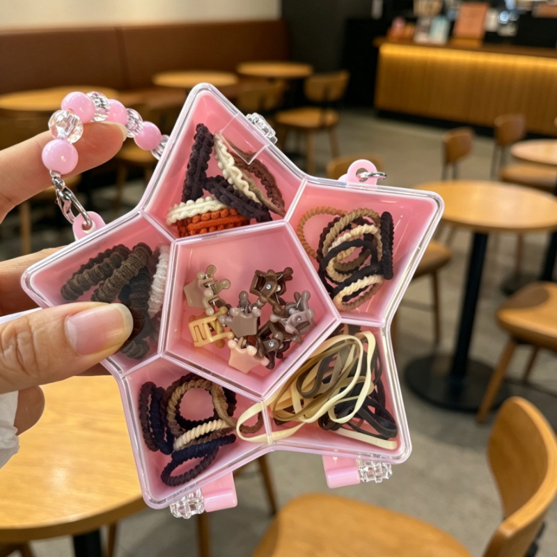 Juego de Accesorios para el Cabello Infantil con Caja de Regalo de Plástico y Resina para Niñas