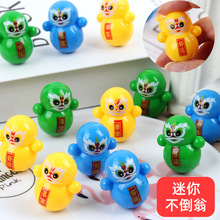 卡通迷你老虎不倒翁 小动物不倒翁玩具儿童益智桌面游戏礼物批发