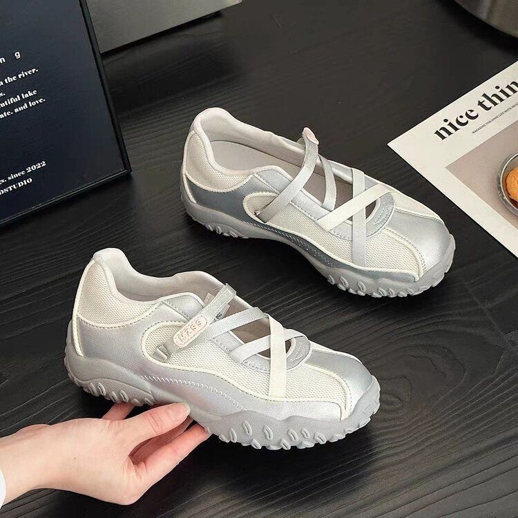 Mary Jane Shoes Height-Increasing Ballet Training Shoes for Women 2025 New Small Autumn Thick-Soled Casual Sports Shoes Sandals Mary Jane Shoes Height-Increasing Ballet Training Shoes for Women 2025 New Small Autumn Thick-Soled Casual Sports Shoes Sandals