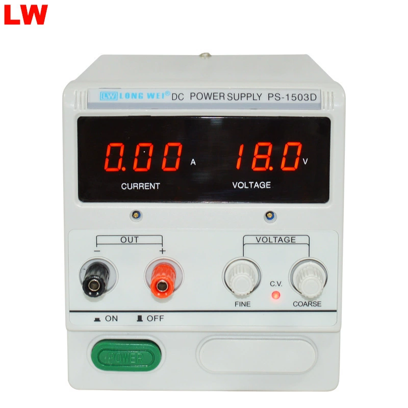 PS1503D цифровой дисплей постоянного тока Регулируемый источник питания 15V3A Ремонт компьютера Старение Выключатель питания