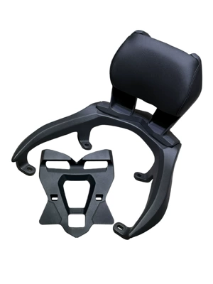 Motorcycle tail backrest upgrade version thickened aluminum - armrest-backrest-small-shelf