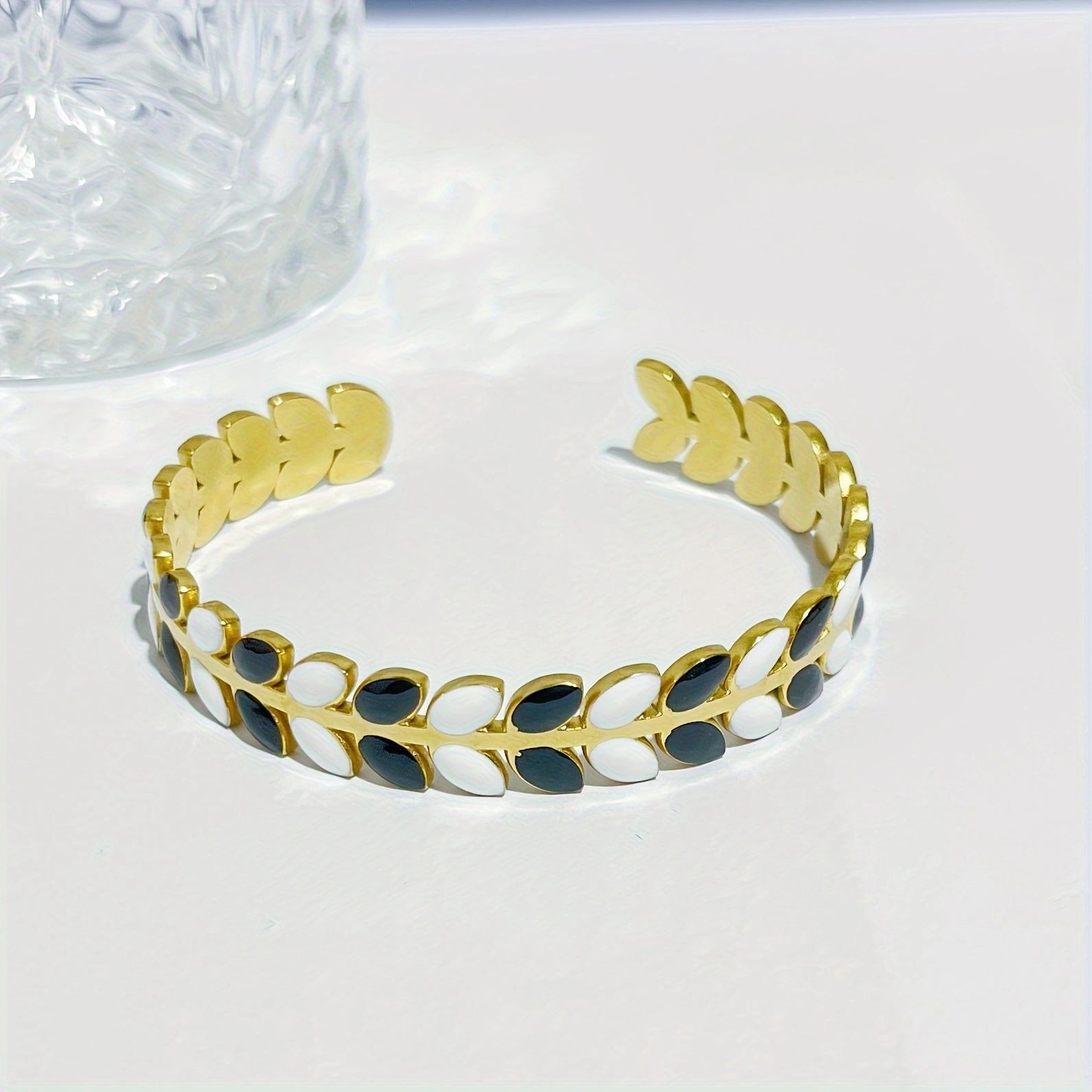 Pulsera de aceite de goteo de acero inoxidable clásico, joyería de todo fósforo para mujer, apertura de acero de titanio de alto valor, joyería no decolora al por mayor